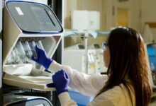 Instalación del National Cancer Institute, muestra de investigación médica avanzada