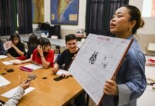 Estudiantes de la Escuela Normal Superior Dr. Alejandro Carbó aprendiendo chino mandarín