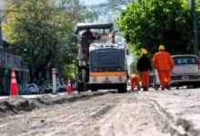 Obra de rehabilitación de la avenida Vélez Sarsfield en el centro de Córdoba