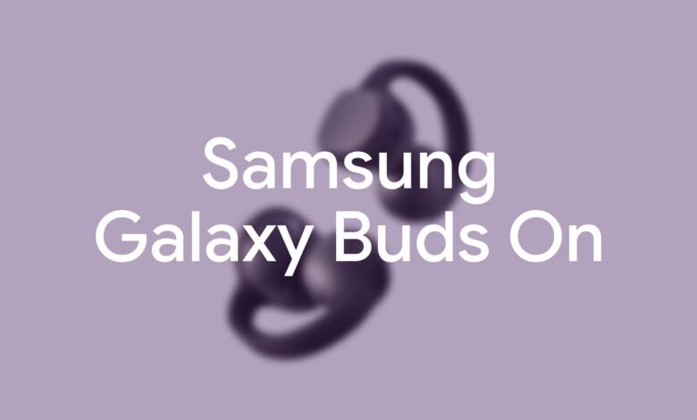 Diseño filtrado de los Galaxy Buds On, auriculares tipo clip de Samsung
