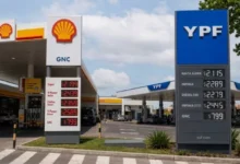 Estación de servicio YPF y Shell en avenida Fuerza Aérea, Córdoba