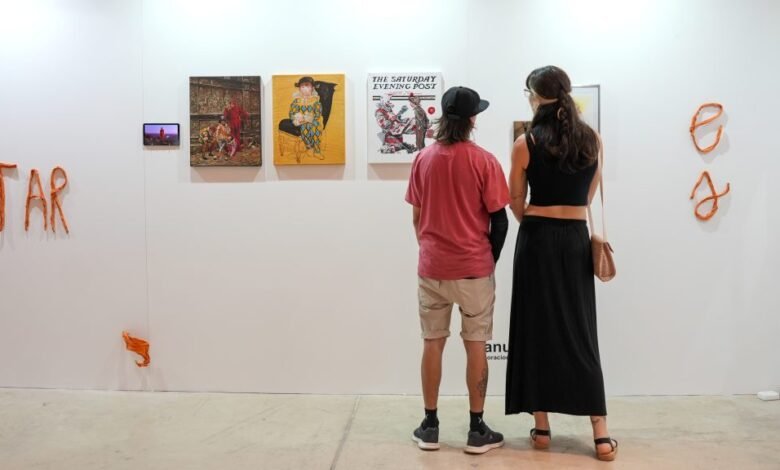 Instalación artística en la feria MAC 2026 en el Espacio UNMOL, Córdoba