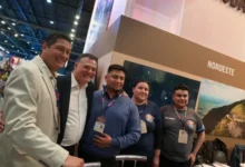 Stand de Córdoba en la Feria Internacional de Turismo de América Latina 2026, con exhibición del Camino de Brochero y productos queseros