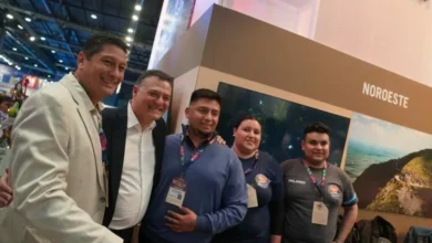 Stand de Córdoba en la Feria Internacional de Turismo de América Latina 2026, con exhibición del Camino de Brochero y productos queseros