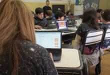 Docentes participando en una sesión de formación en un aula de la provincia de Córdoba