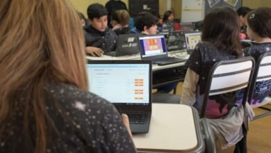 Docentes participando en una sesión de formación en un aula de la provincia de Córdoba