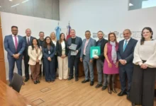 Ministro Horacio Ferreyra y delegación brasileña en reunión de cooperación educativa