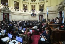 Sesión del Senado argentino discutiendo la Inocencia Fiscal II y biocombustibles