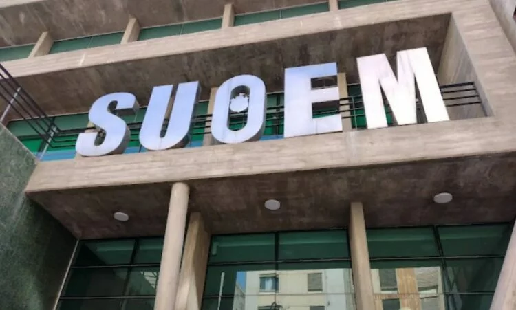 Representantes del SUOEM en la sede del sindicato de Córdoba