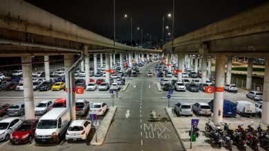 Entrada al Estadio Parking del Mario Alberto Kempes con señalización de preventa