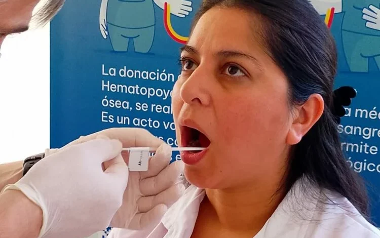 Jornada de inscripción de donantes de médula ósea en el ECODAIC, barrio Güemes, Córdoba