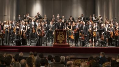 Orquesta Sinfónica de Córdoba en pleno concierto en el Teatro del Libertador