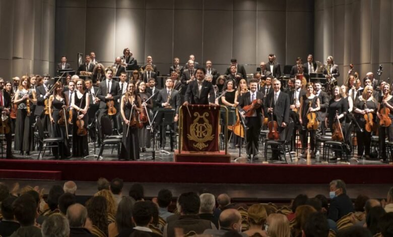 Orquesta Sinfónica de Córdoba en pleno concierto en el Teatro del Libertador