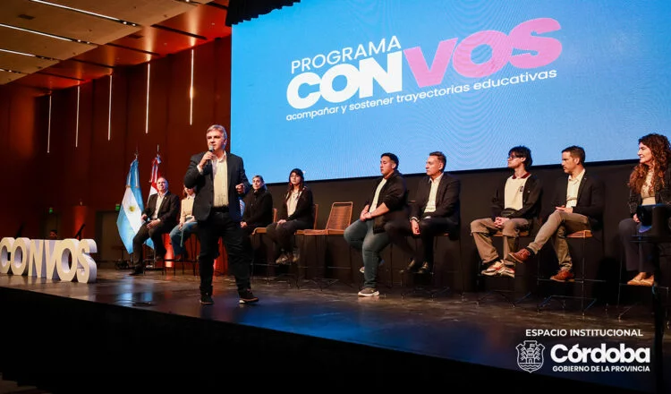 Presentación del programa Con Vos para prevenir la desvinculación escolar en Córdoba