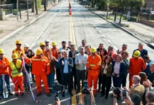 Obra terminada de la avenida Enrique Bodereau en Villa Allende, con nueva calzada y sistema de drenaje