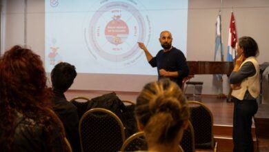 Participantes de la jornada sobre el nuevo Diseño Curricular de Educación Artística en la Universidad Provincial de Córdoba