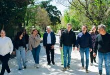 Obra de pavimentación de la calle Las Vertientes que une Agua de Oro con El Manzano en las Sierras Chicas