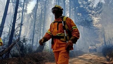 Mapa de la provincia de Córdoba con zonas de alto riesgo de incendios forestales
