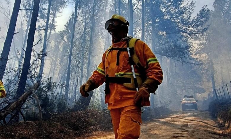 Mapa de la provincia de Córdoba con zonas de alto riesgo de incendios forestales