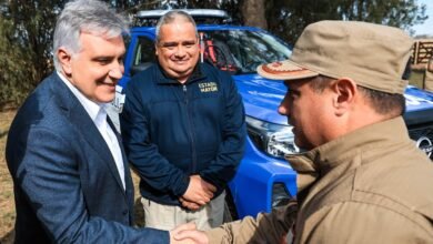 Inauguración de la nueva base de la Patrulla Rural en Las Isletillas, Córdoba