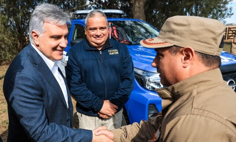 Inauguración de la nueva base de la Patrulla Rural en Las Isletillas, Córdoba