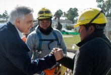 Obra de la autopista Ruta 19 en Córdoba con maquinaria pesada en funcionamiento