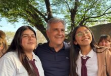 Gobernador Martín Llaryora en visita a Simbolar, Capilla de Sitón y Candelaria Sud