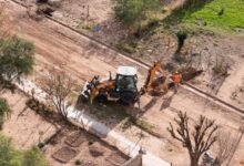Obra de ampliación de la red de agua en Quilino y Villa Quilino