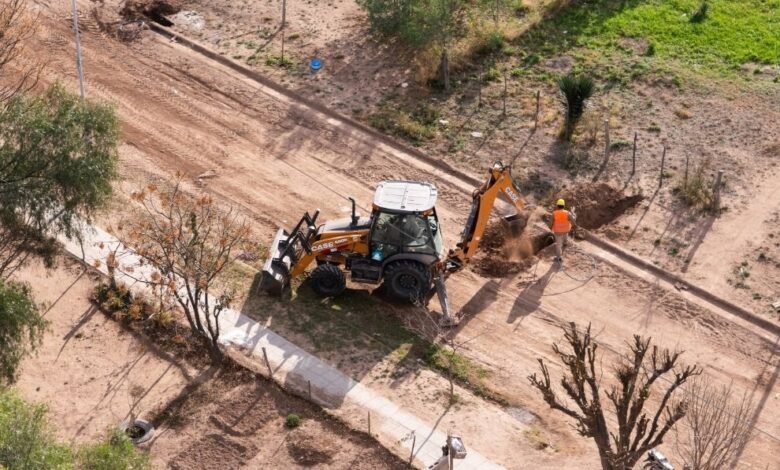 Obra de ampliación de la red de agua en Quilino y Villa Quilino