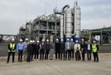 Vista del Parque Industrial Logístico y Tecnológico de Villa María, con naves y áreas verdes