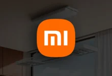 Tendedero inteligente Xiaomi colgado del techo