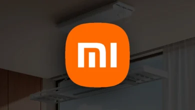 Tendedero inteligente Xiaomi colgado del techo