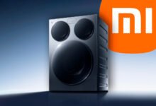 Lavadora triple Xiaomi en uso en un cuarto de lavado