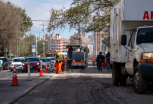 Obra de rehabilitación en la avenida Vélez Sarsfield, Córdoba