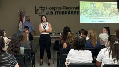 María Pía Guidetti hablando sobre prevención del suicidio en Córdoba