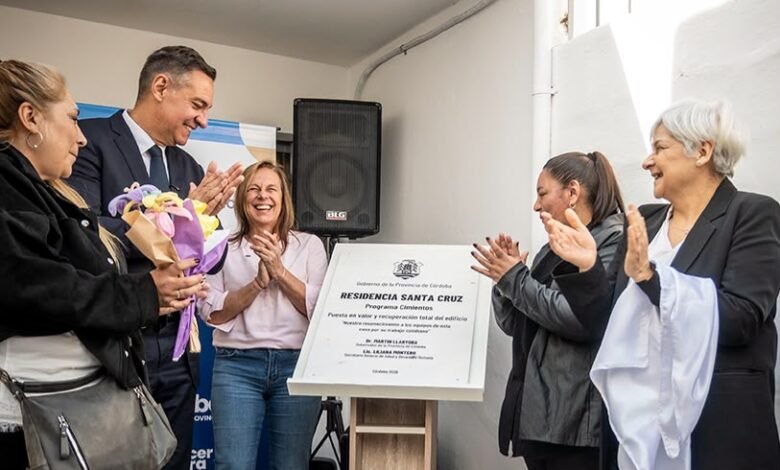 Obra de refacción de la Residencia Santa Cruz en Córdoba bajo el programa Cimientos