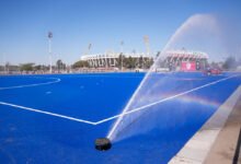 Cancha de hockey Soledad García certificada por la Federación Internacional de Hockey en el Polo Deportivo Kempes, Córdoba