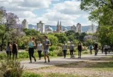 Vista panorámica del centro de Córdoba bajo cielo despejado