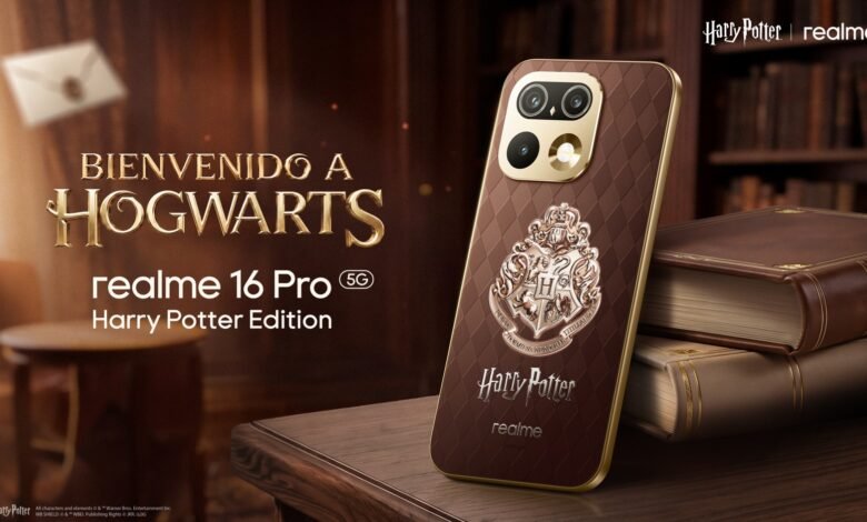 realme 16 Pro Harry Potter Edition con baúl de Hogwarts