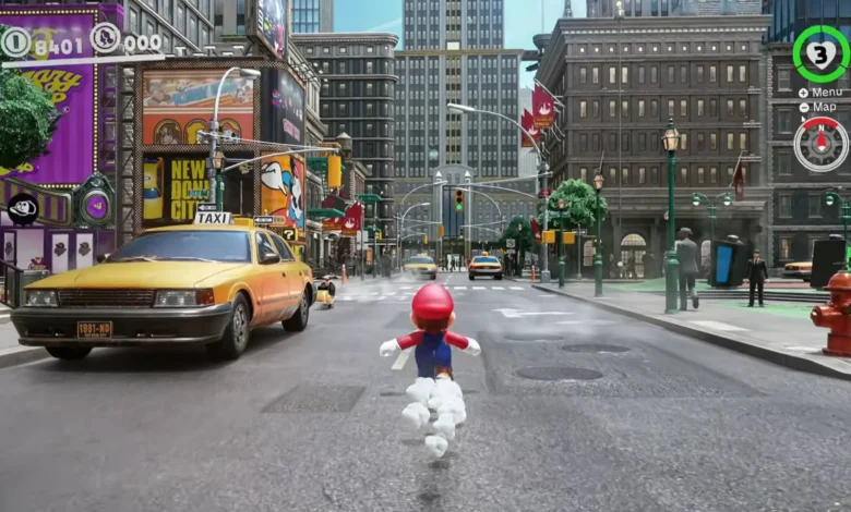 Captura de Super Mario Odyssey con DLSS 5 aplicado a la Nintendo Switch 2