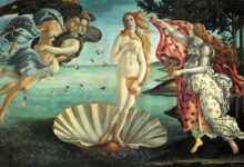 Detalle del cuadro 'El Nacimiento de Venus' de Botticelli mostrando a Simonetta Vespucci