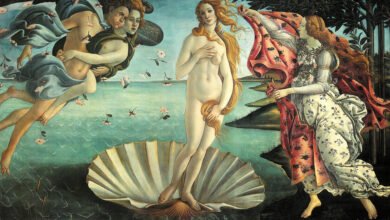 Detalle del cuadro 'El Nacimiento de Venus' de Botticelli mostrando a Simonetta Vespucci