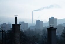 Imagen de partículas de contaminación en la ciudad de Córdoba
