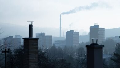 Imagen de partículas de contaminación en la ciudad de Córdoba