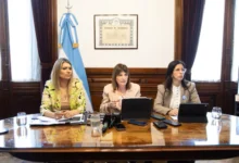 Patricia Bullrich en conferencia de prensa anunciando la reforma de la Ley de Salud Mental