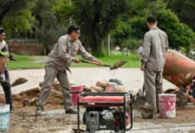 Fachada renovada del Cementerio San Vicente en Córdoba con obra de puesta en valor