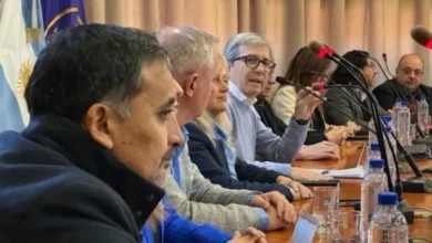 Rectores de universidades cordobesas reunidos en la Sala del Consejo Superior de la UNC para discutir el Presupuesto 2027