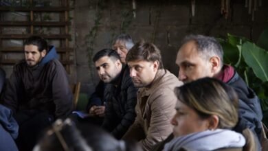 Patio de La Pirincha, sede del segundo plenario del Encuentro de Cultura Comunitaria en Cosquín
