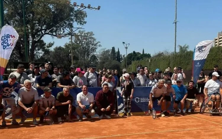 Instalaciones del Córdoba Lawn Tennis Club preparadas para la escuela de tenis en silla de ruedas