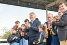 Polideportivo recién inaugurado en Adelia María, Río Cuarto